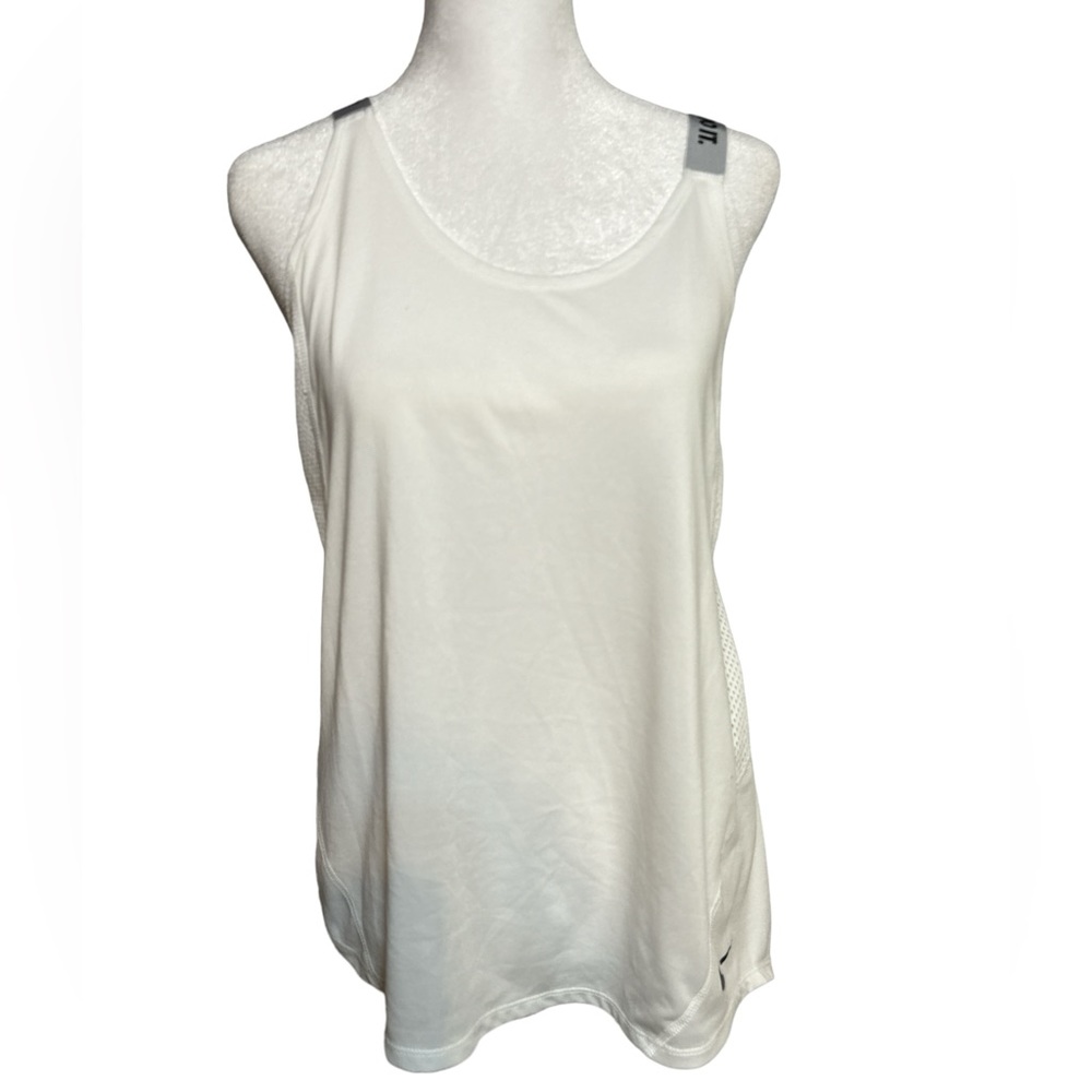 Nike Dri Fit Running Tank Top, Criss Cross Straps, Women’s Large, White